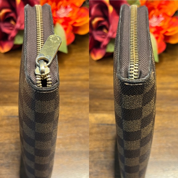 Authentic Louis Vuitton Damier Ebene Organizer Wallet - EUC - Picture 9 of 11
